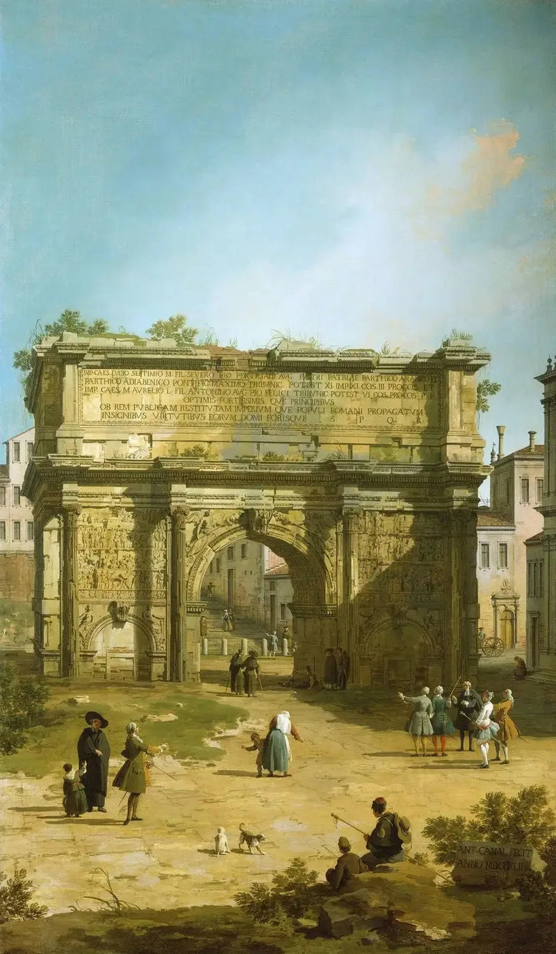Roma: Septimius Severus Kemeri - Canaletto