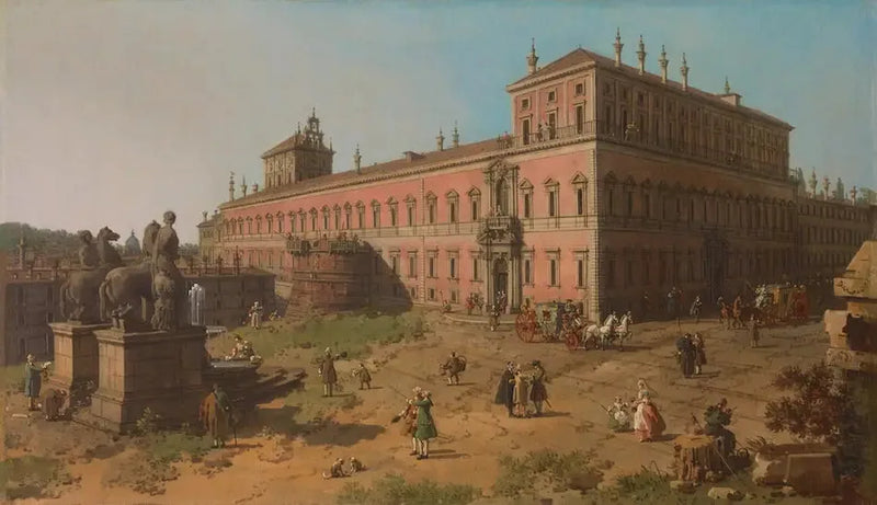 Roma: Piazza del Quirinale - Canaletto