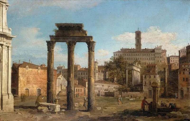 Roma: Forumun Kalıntıları, Capitol'e Doğru - Canaletto