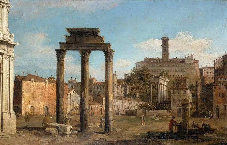 Roma: Forumun Kalıntıları, Capitol'e Doğru - Canaletto