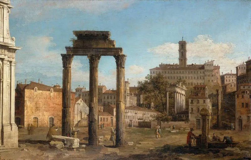 Roma: Forumun Kalıntıları, Capitol'e Doğru - Canaletto
