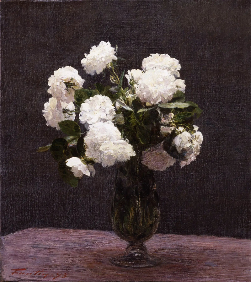 Beyaz Güller - Henri Fantin-Latour