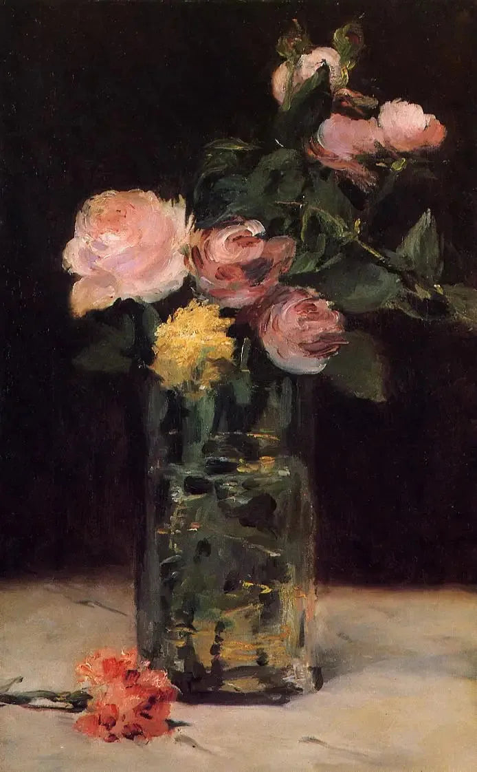 Bir Vazodaki Güller - Édouard Manet