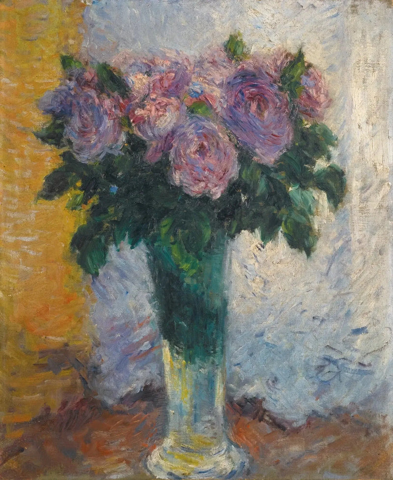 Bir Vazoda Güller - Gustave Caillebotte