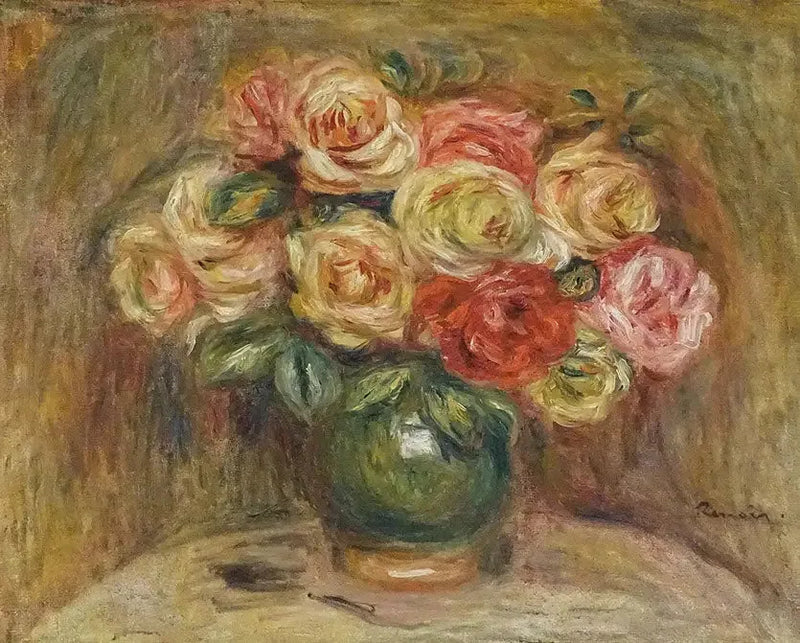 Bir Vazoda Güller - Pierre-Auguste Renoir
