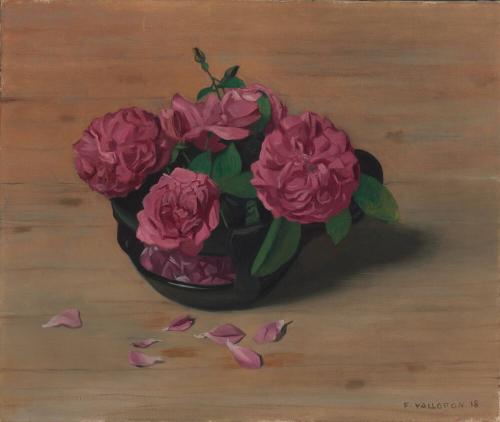 Roses et coupe noire - Félix Vallotton