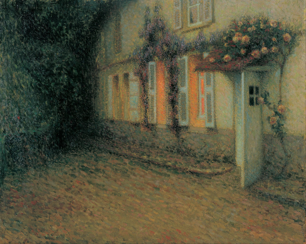 Roses et glycines sur la maison - Henri Le Sidaner - Alpha Reproduction
