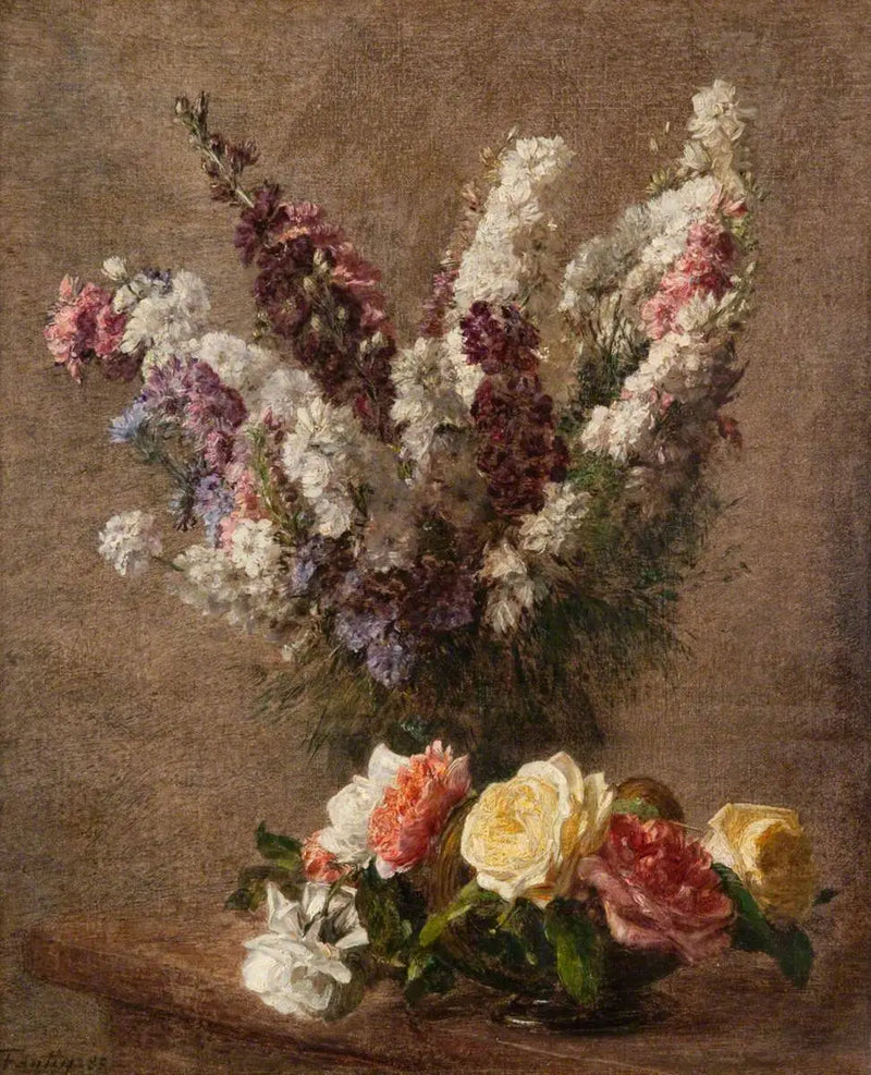 Güller ve Alıç Çiçeği - Henri Fantin-Latour
