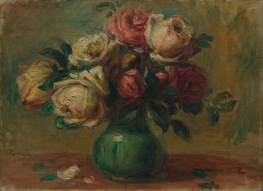 Bir Vazoda Güller - Pierre-Auguste Renoir