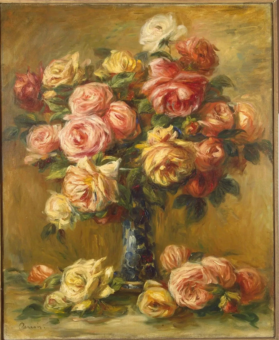Bir Vazoda Güller - Pierre-Auguste Renoir