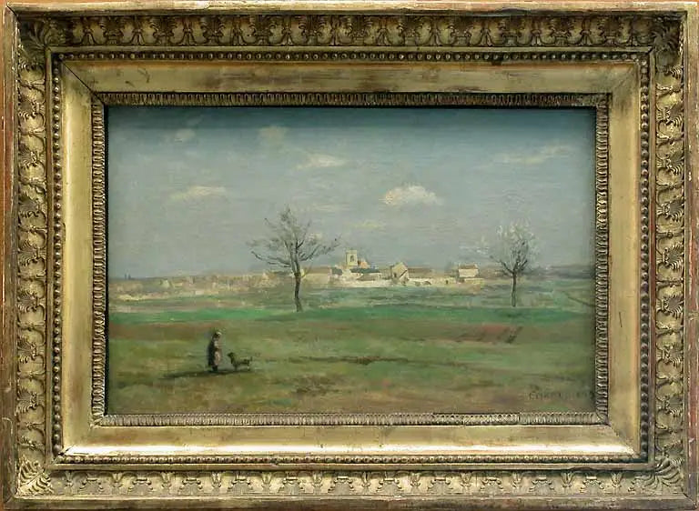 Rosny. Bahar Ayında Köy Manzarası - Jean-Baptiste Camille Corot