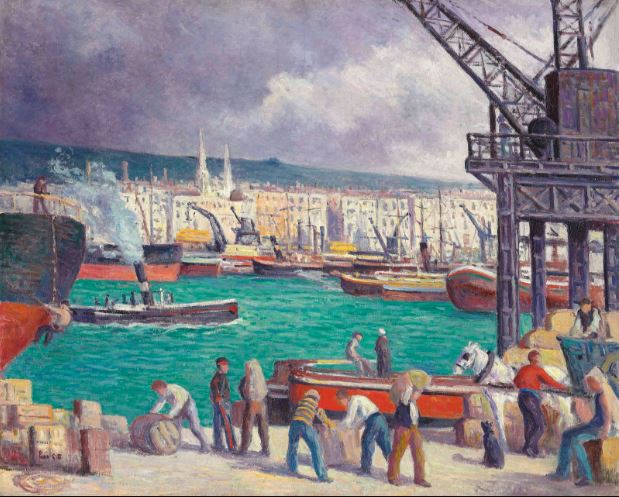 Rouen, le port - Maximilien Luce