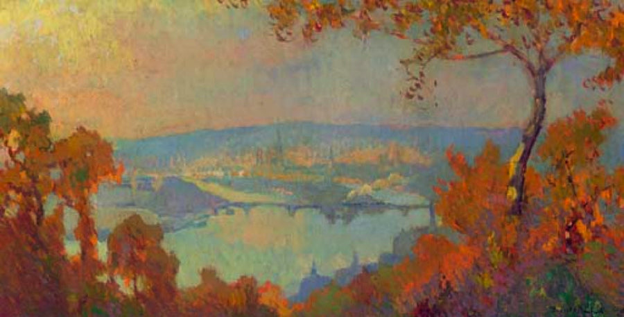 Rouen, Seine'den Manzara - Robert Antoine Pinchon
