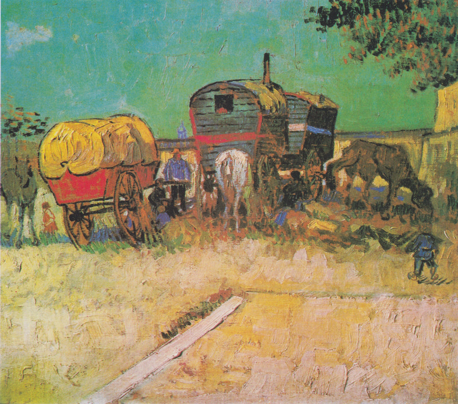 Arles civarlarında çingenelerin kampı, Roulottes - Vincent van Gogh