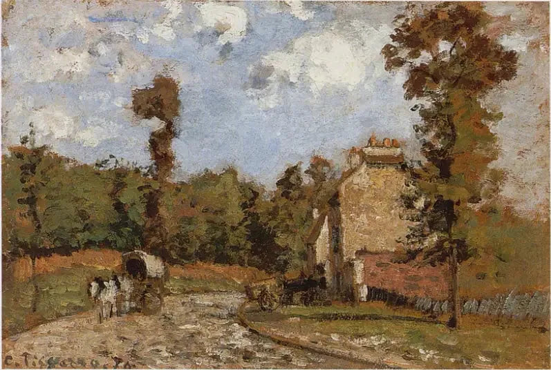 Versailles Yolu, Marly-le-Roi - Camille Pissarro