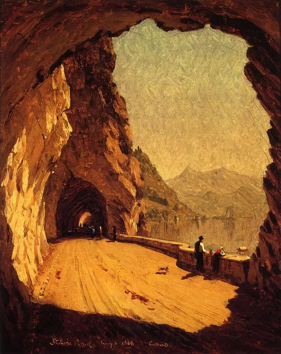 Stelvio Yolu ve Como Gölü Kenarında - Sanford Robinson Gifford
