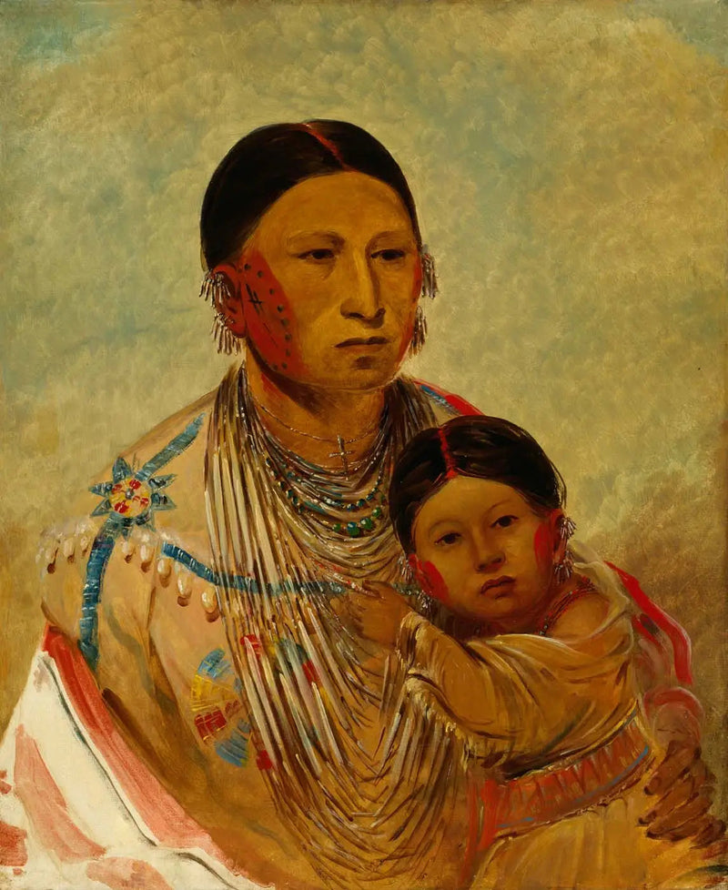 Ru-ton-ye-wee-ma, Güvercin Uçan, Beyaz Bulut Kadını - George Catlin