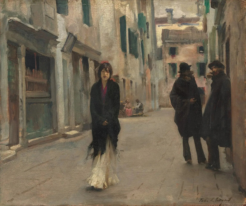 Venedik'te Sokak - John Singer Sargent