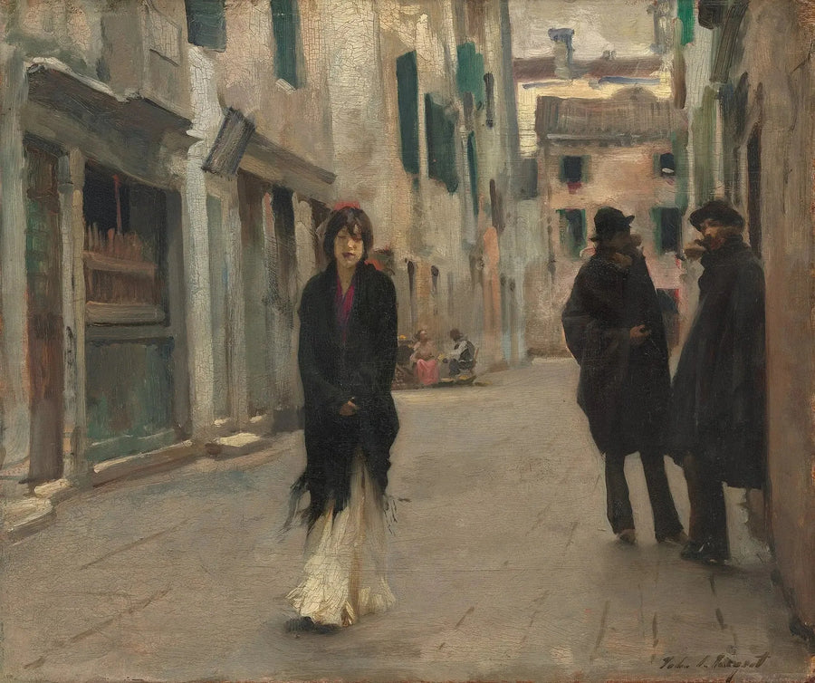 Venedik'te Sokak - John Singer Sargent