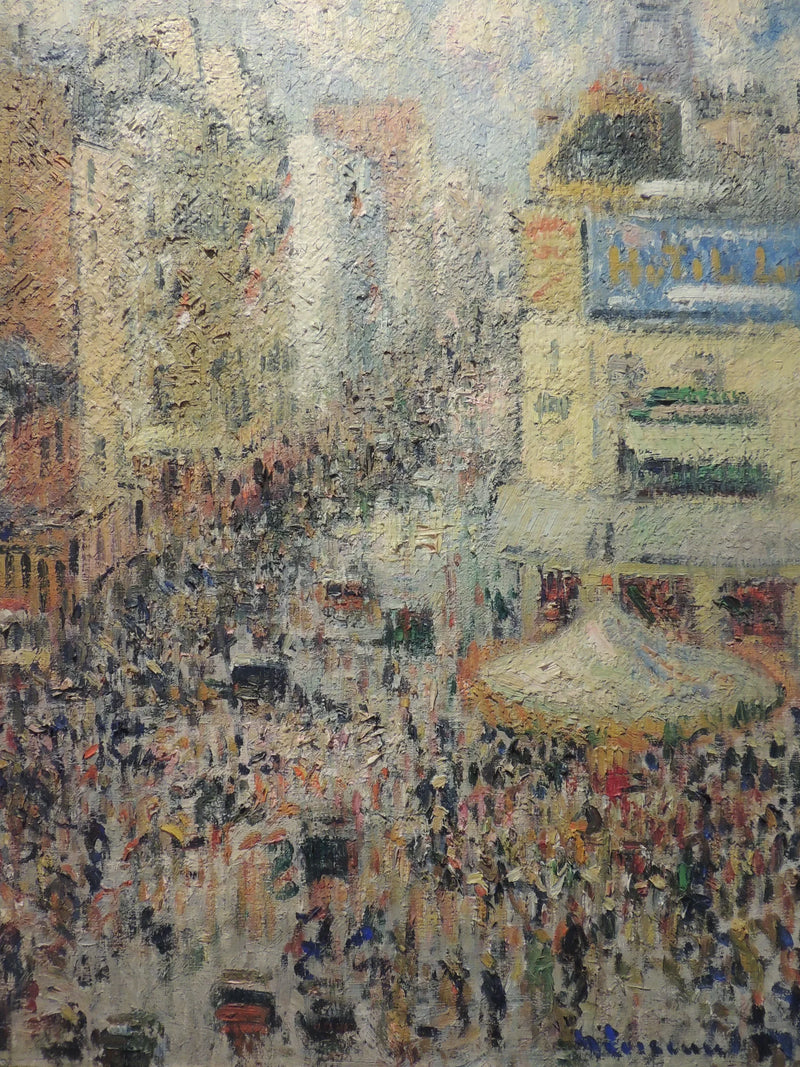 Paris'te Clignancourt Sokağı, 14 Temmuz 1926 - Gustave Loiseau