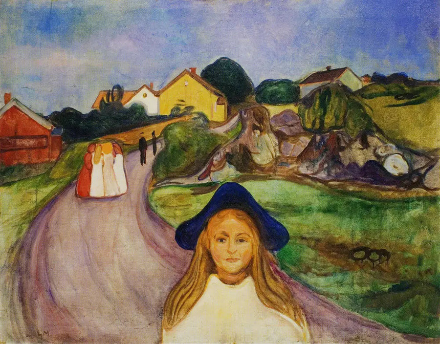 Åsgårdstrand Caddesi - Edvard Munch