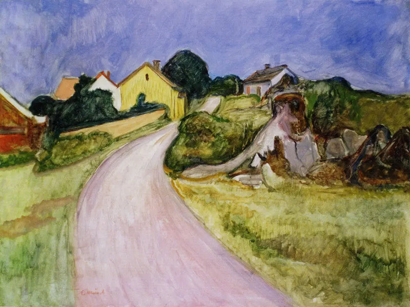 Åsgårdstrand Caddesi - Edvard Munch