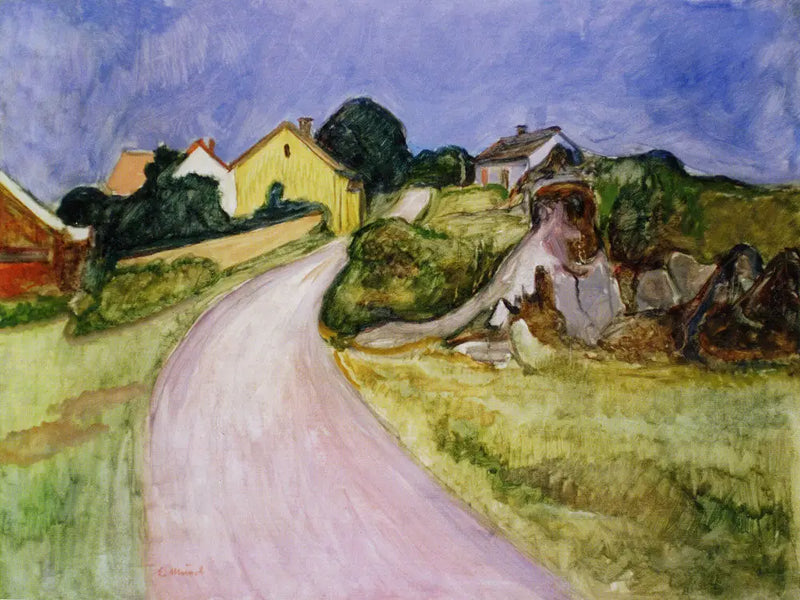 Åsgårdstrand Caddesi - Edvard Munch