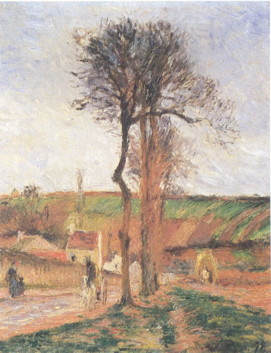 Hermitage Caddesi ve Mathurins Tepesi, Pontoise - Camille Pissarro