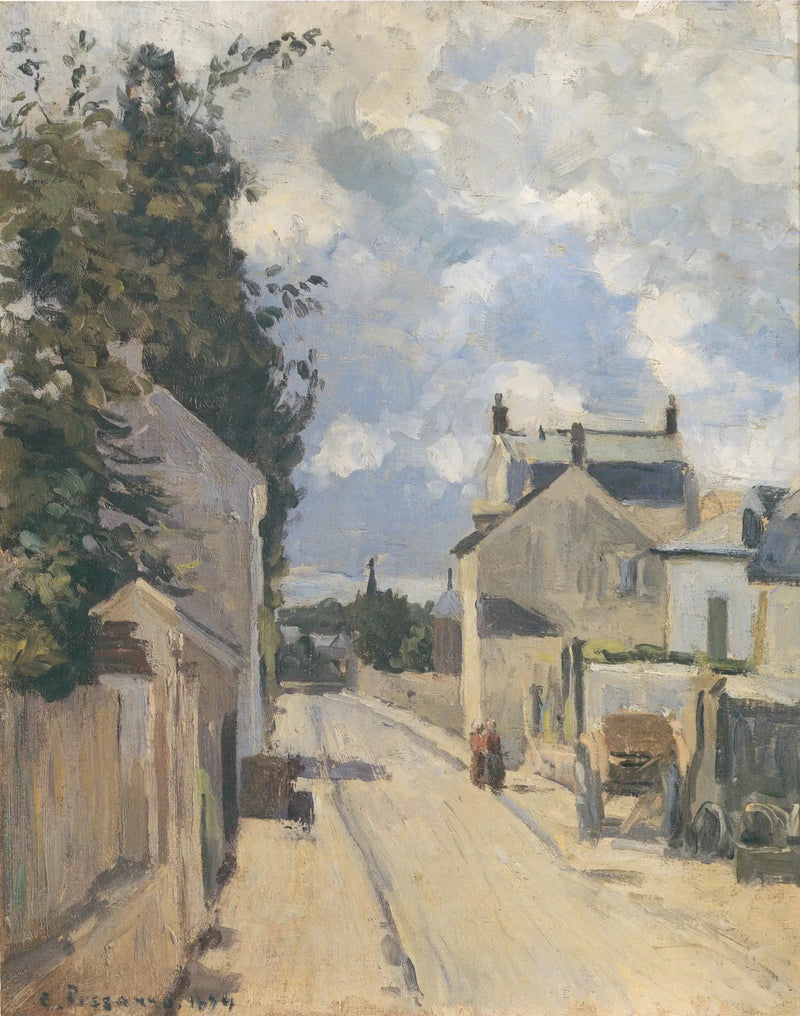 Hermitage Caddesi Pontoise - Camille Pissarro