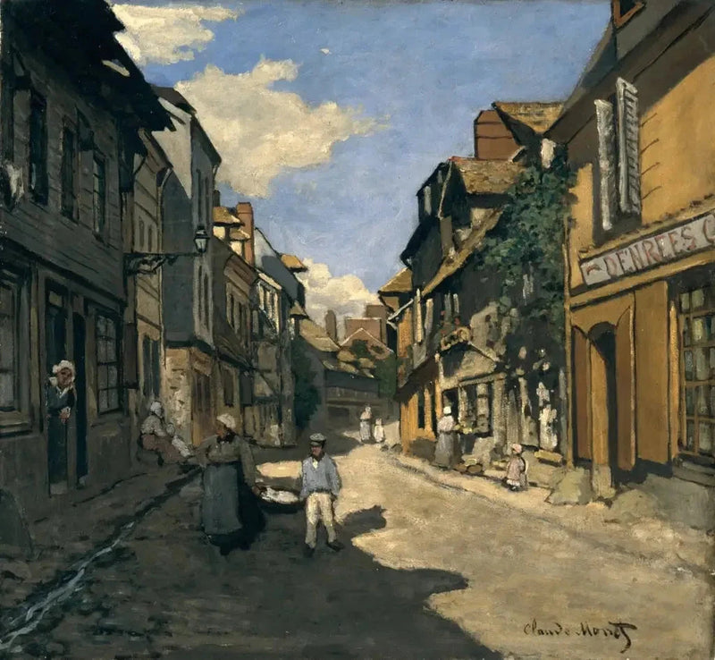 Honfleur W34'teki Rue de la Bavolle - Claude Monet