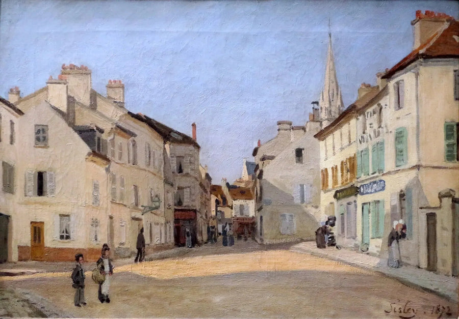 Argenteuil'deki Chaussée Caddesi - Alfred Sisley
