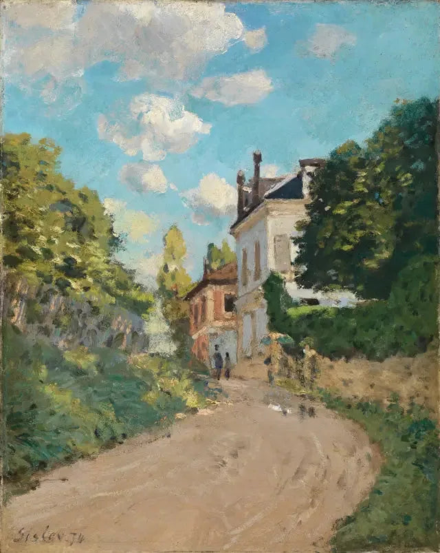 Louveciennes'deki Montbuisson Caddesi - Alfred Sisley