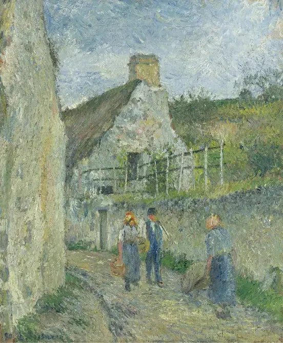 Valhrmeil'deki Roches Caddesi, Auvers sur Oise - Camille Pissarro