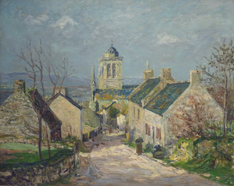 Locronan'da Aşağıya Doğru Sokak - Maxime Maufra
