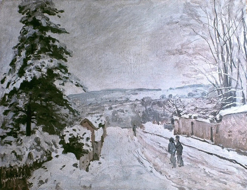 Louveciennes'deki Uçan Kalp Sokağı - Alfred Sisley