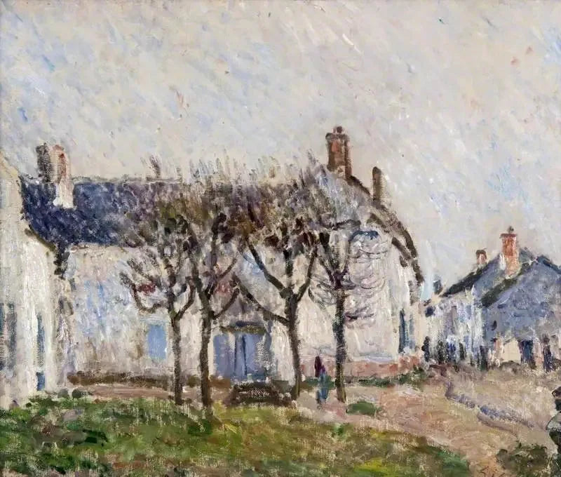 Köy Caddesi, Moret-sur-Loing - Alfred Sisley