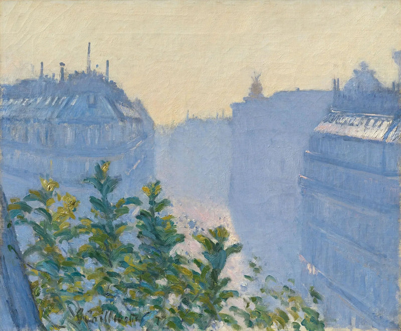 Rue Halévy, bir balkondan görünüm - Gustave Caillebotte