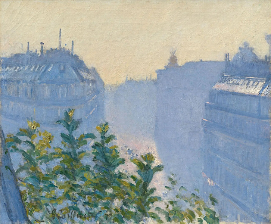 Rue Halévy, bir balkondan görünüm - Gustave Caillebotte
