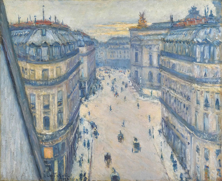 Rue Halévy, altıncı kat manzarası - Gustave Caillebotte