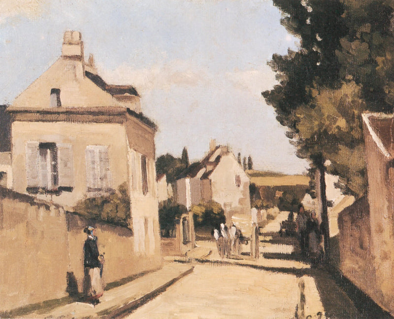Rue L'Hermitage - Camille Pissarro