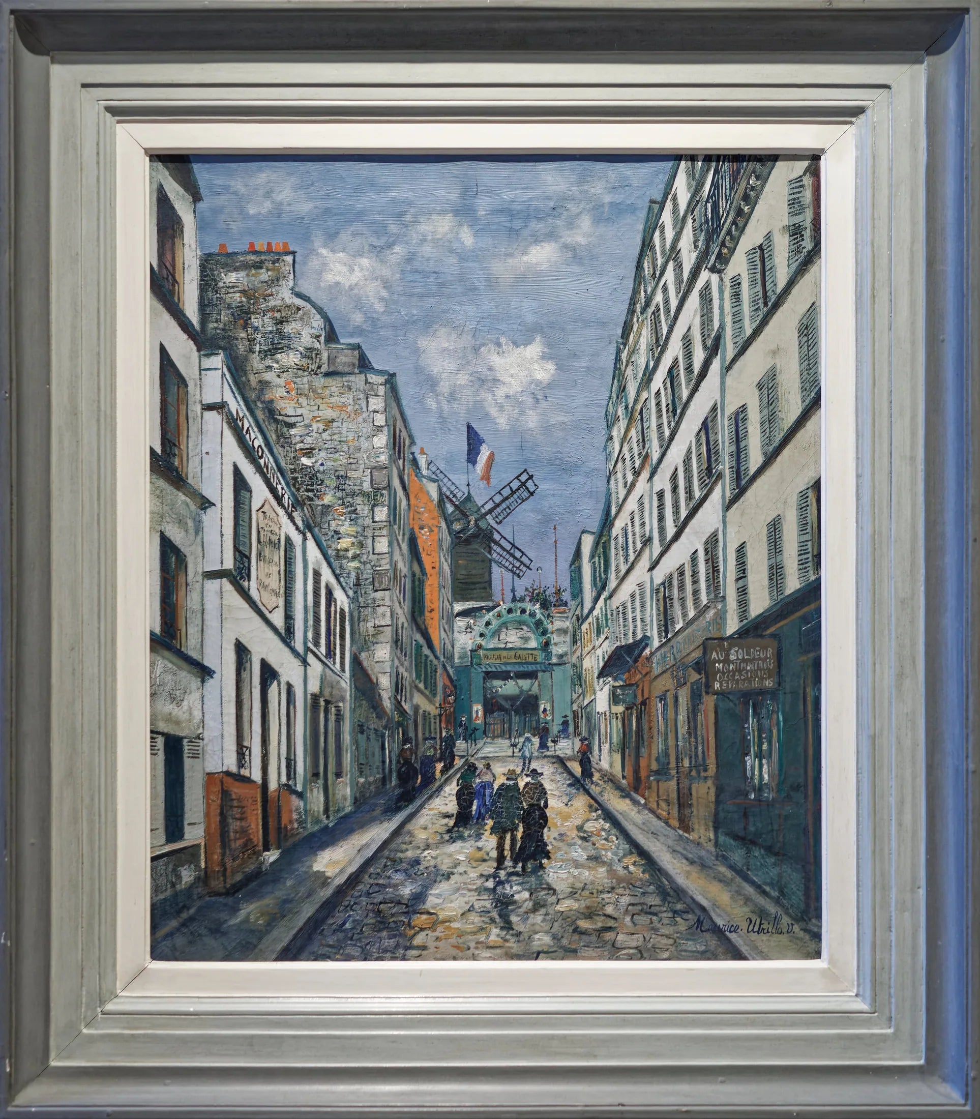 Rue Lepic, le moulin de la Galette - Maurice Utrillo image 1 tableau peint à l’huile sur toile