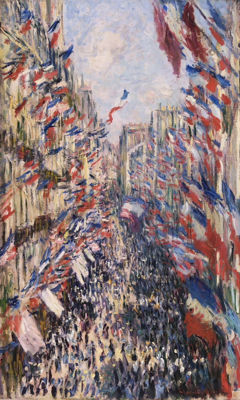 Rue Montorgueil, 30 Haziran 1878 W469 kutlaması - Claude Monet