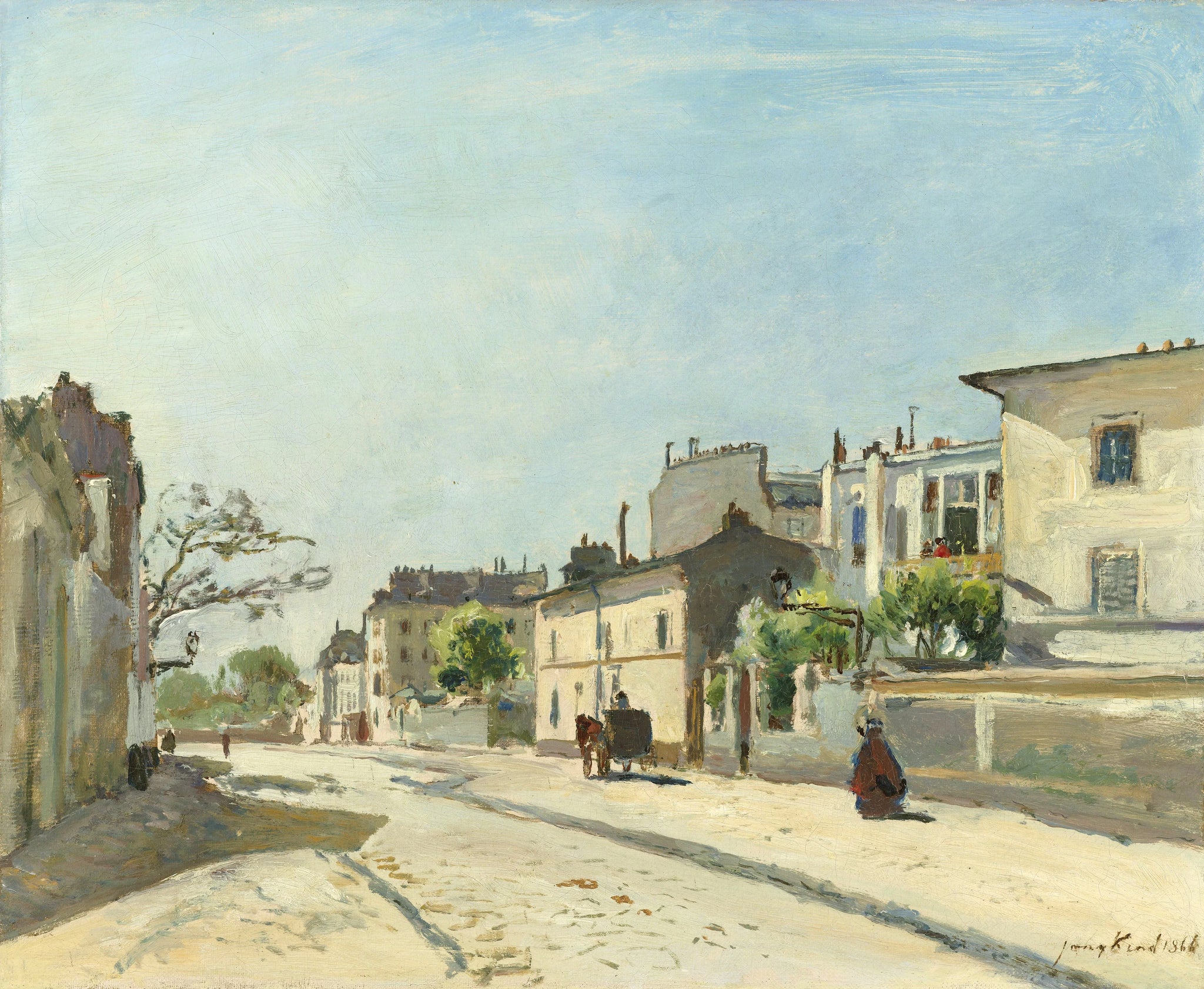 Rue Notre-Dame, Paris - Johan Barthold Jongkind