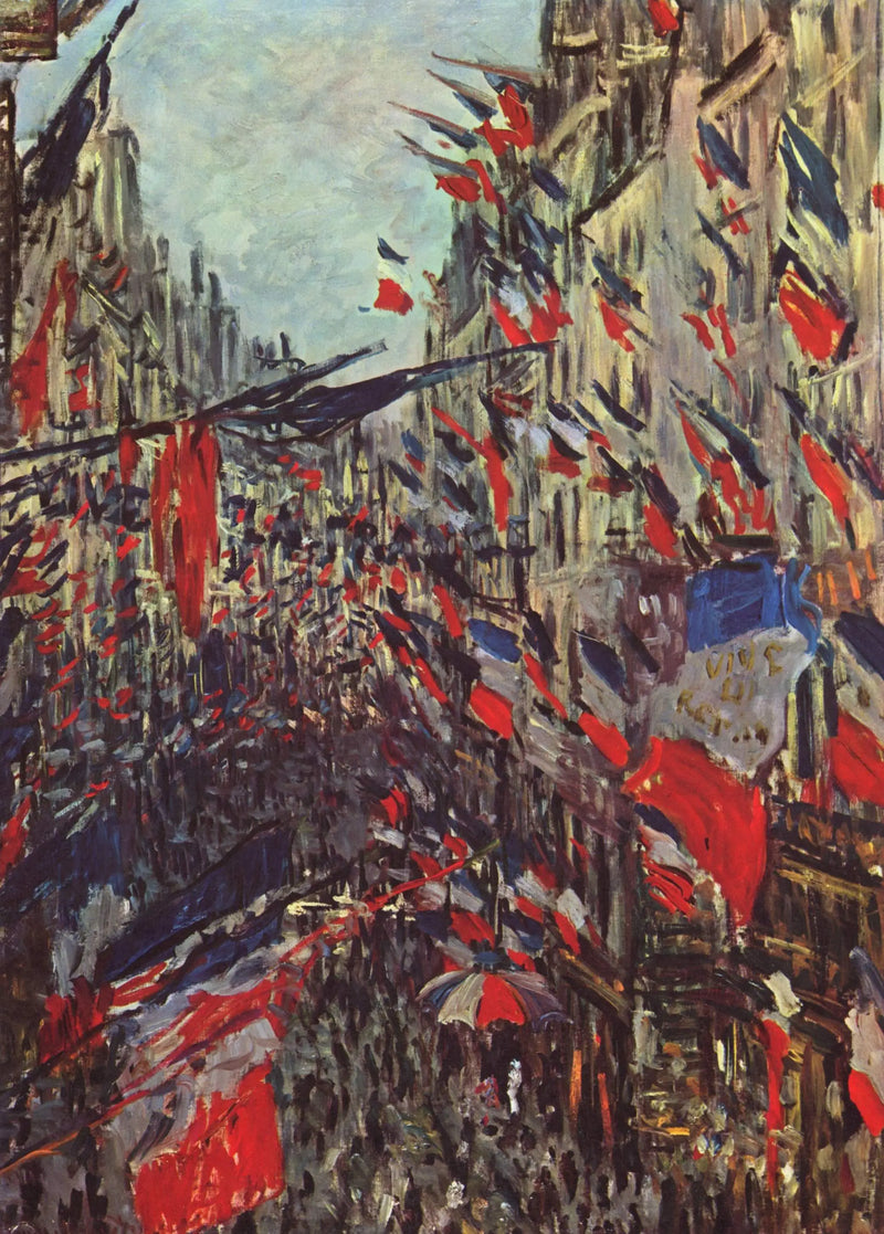 Rue Saint Denis, 30 Haziran 1878 kutlaması - Claude Monet