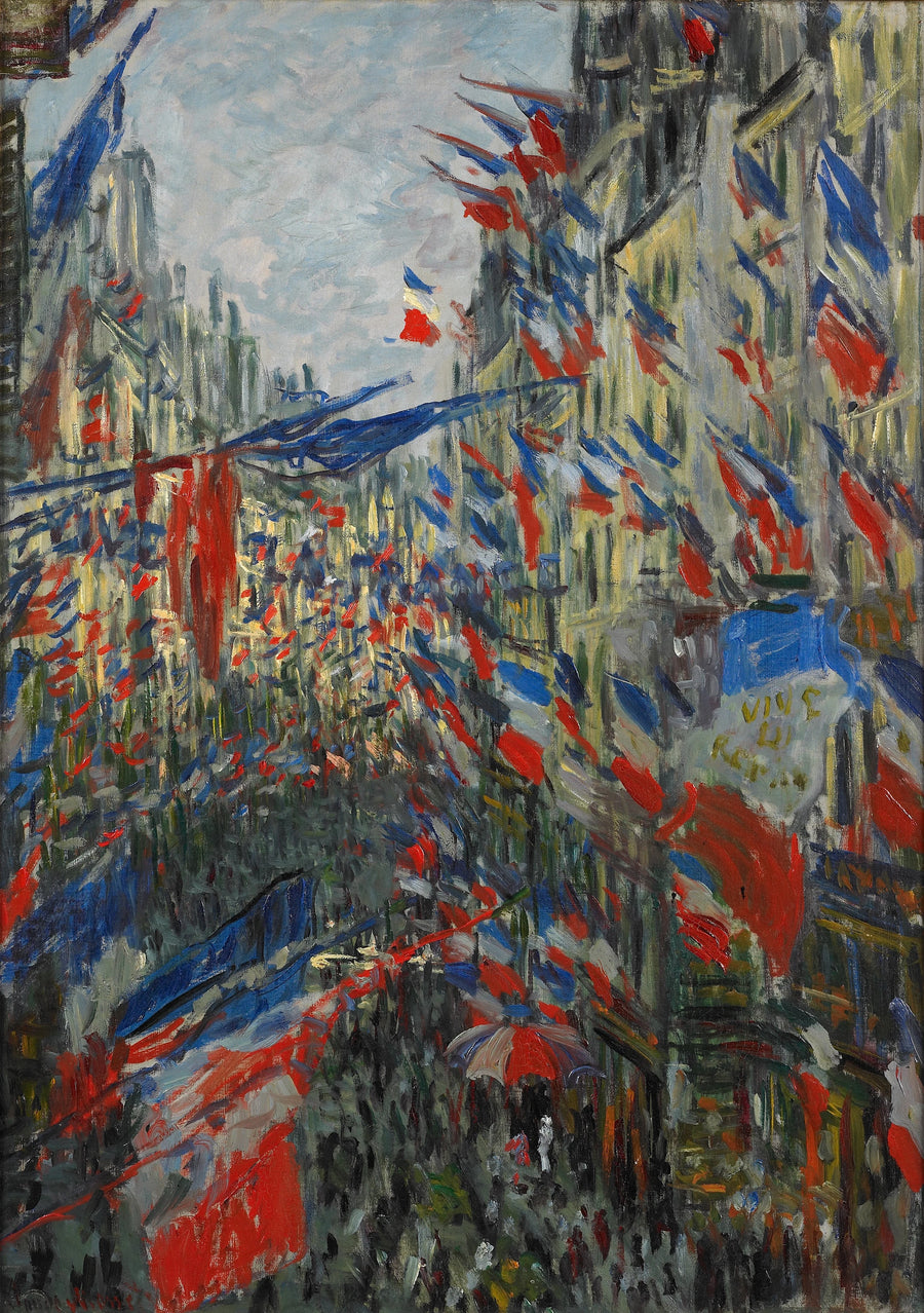 Rue Saint Denis, 30 Haziran 1878 kutlaması - Claude Monet
