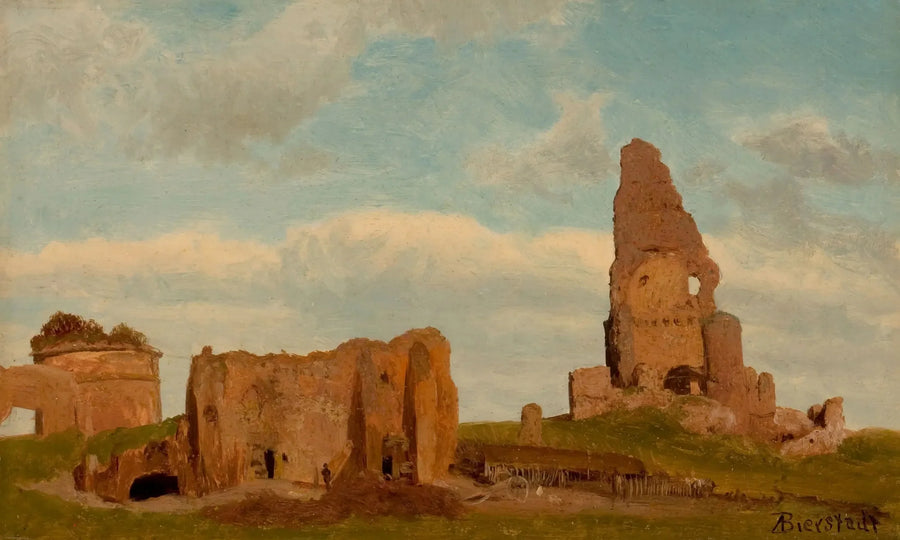 Harabeler, Roma kırsalı - Albert Bierstadt