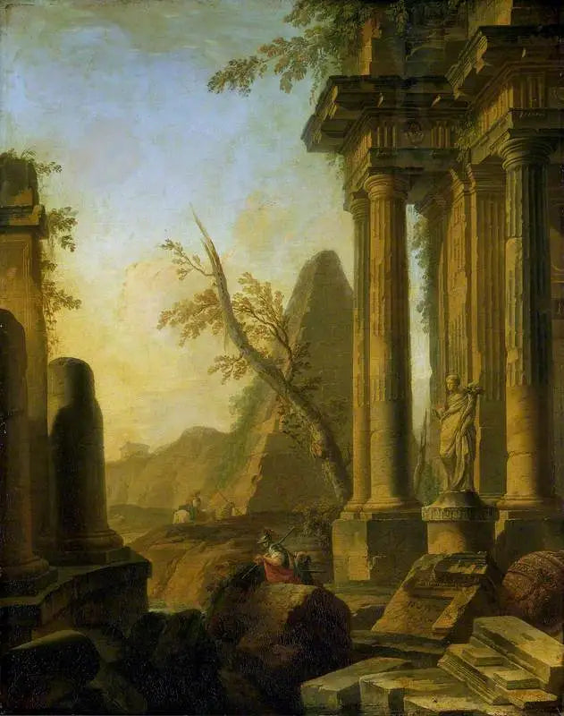 Klasik Harabeler ve Askerler - Giovanni Paolo Panini