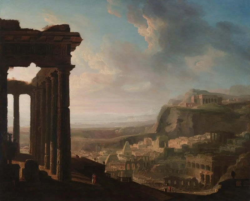 Antik bir şehrin kalıntıları - John Martin