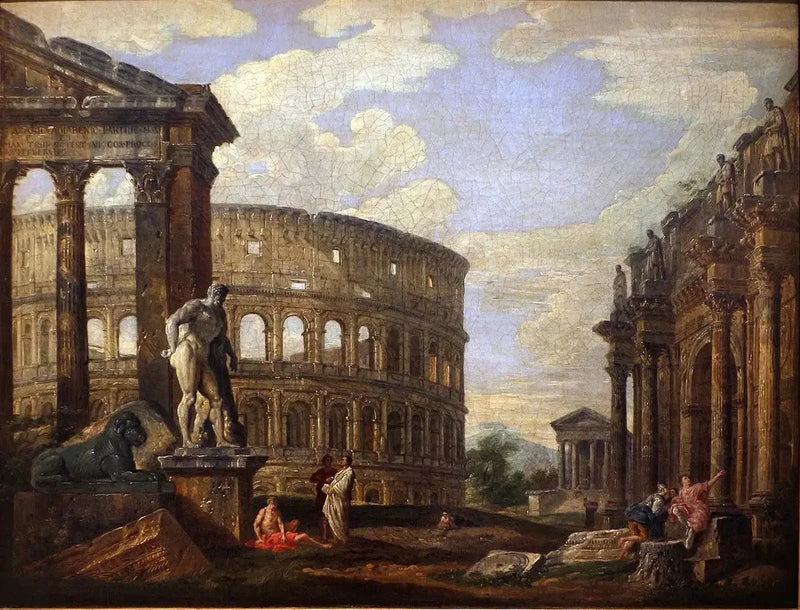 Antik Roma Harabeleri - Giovanni Paolo Panini