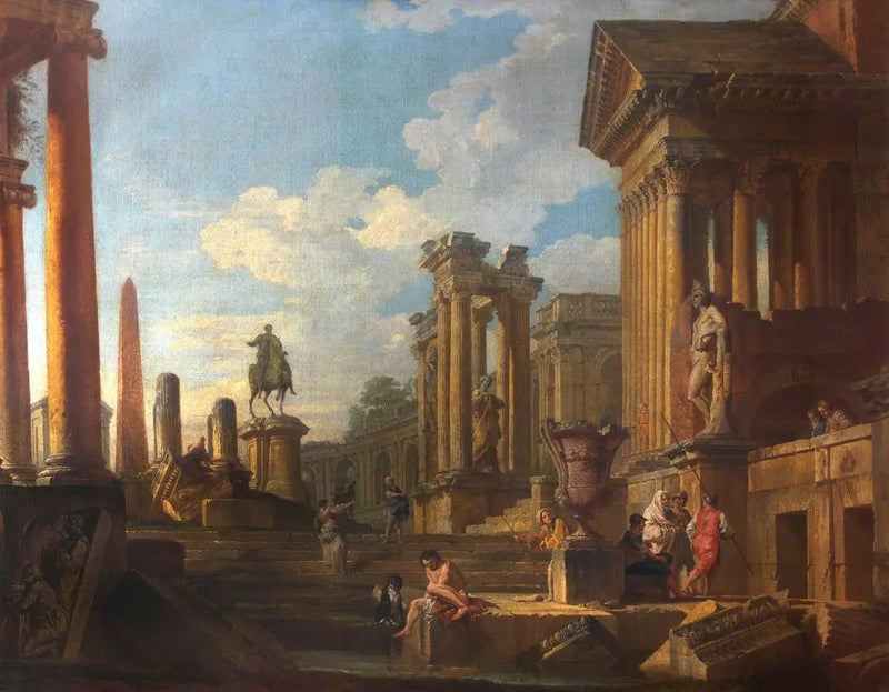 Roma Harabeleri ve Figürler - Giovanni Paolo Panini
